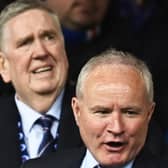 Rangers chairman John Bennett has adopted a more considered approach than predecessor Douglas Park (pictured behind) with notable results. (Photo by Rob Casey / SNS Group)