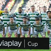 The Celtic starting eleven for the Viaplay Cup final.  (Photo by Craig Foy / SNS Group)