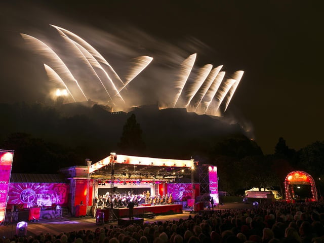 The festival fireworks in 2013. The display is the largest annual fireworks concert of its kind in the world.