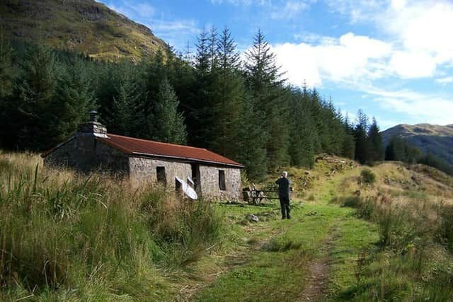 Taigh Seumas a Ghlinne bothy in Glen Duror is closed until further notice after a fire broke out at the shelter. PIC: Elliot Simpson/geograph.org.