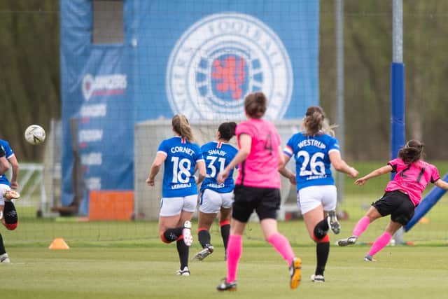 Priscilla Chinchilla was on the mark twice in Glasgow City's 2-0 away win at Rangers in April (Photo by Mark Scates / SNS Group)