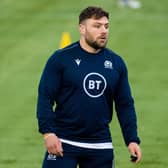 Rory Sutherland injured his shoulder against France. Picture: Ross Parker/SNS