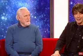 Screen grab taken from BBC Breakfast of actor Brian Cox (left) and Professor Brian Cox appearing on BBC Breakfast.  Picture, BBC