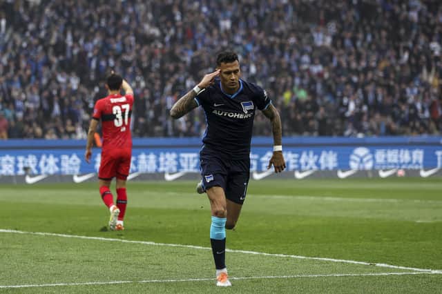 Davie Selke of Hertha BSC was a reported target for Rangers during the summer. (Photo by Maja Hitij/Getty Images)