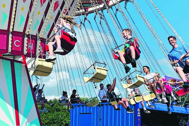 Traditional fairground fun at Butlin's Skegness with Sarah and Reuben. Pic: G Munro