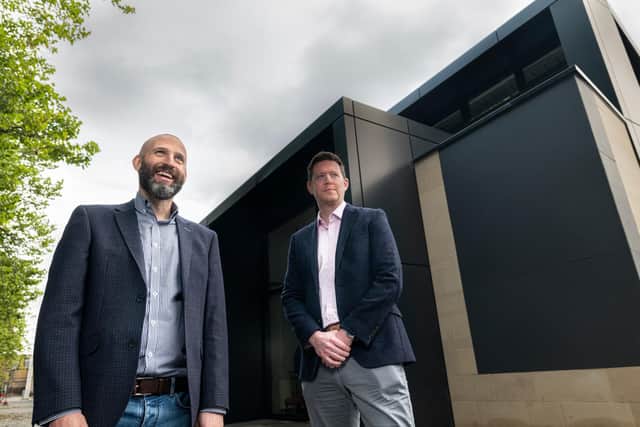 Founders Chris Wood (left) and Ross MacDonald aim to negotiate 60 sales for clients in 2021 - up from 30 sold in the past year. Picture: contributed.