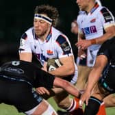 Action from a Glasgow v Edinburgh match as Hamish Watson takes on Ryan Wilson. Both sides will play in the United Rugby Championship next season.