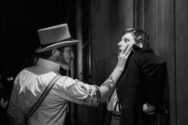 Henry Pettigrew and Lorn Macdonald in The Strange Case of Dr Jekyll and Mr Hyde. Picture: Henry Home