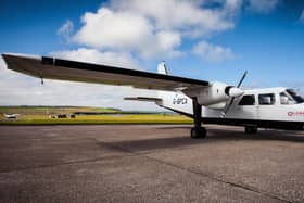 Loganair has used Britten-Norman Islanders for inter-Orkney flights since 1967. Picture: Loganair