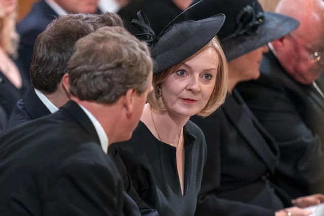 Prime Minister Liz Truss before the start of the Service of Prayer and Reflection for the Life of Queen Elizabeth II at St Giles' Cathedral, Edinburgh.