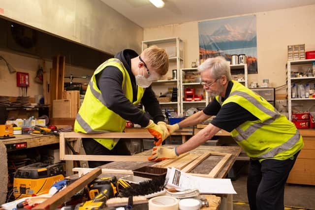 Some of the workshop activity being undertaken at New Start Highland.