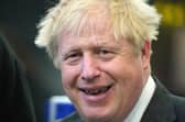 Prime Minister Boris Johnson during a campaign visit to Burnley College Sixth Form Centre in Burnley, Lancashire. Picture date: Thursday April 28, 2022.