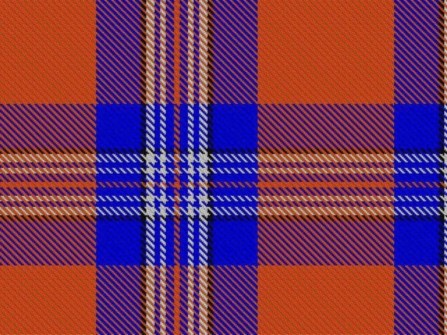 Irn Bru's own tartan was originally designed in 1969 as the 'Barr tartan' and was updated in the 90's with a redesign by Kinloch Anderson that saw its name changed to 'Irn-Bru tartan'. It has since been registered with the Scottish Tartans Society.