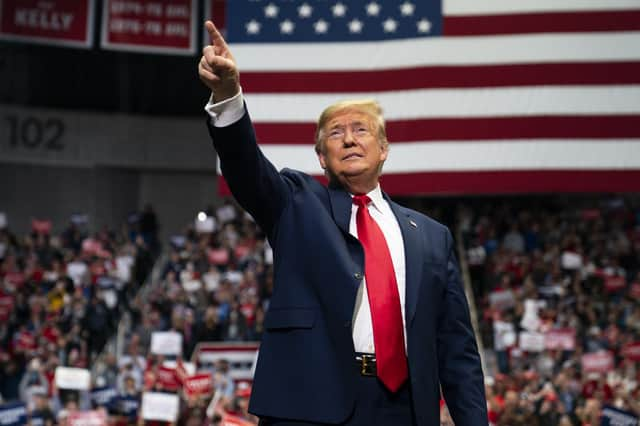 Donald Trump at a campaign rally in Charlotte, North Carolina, on 2 March (Picture: Evan Vucci/AP)