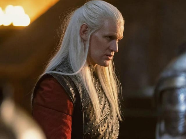 Daemon Targaryen (Matt Smith) is the volatile younger brother of King Viserys who is known as the Rogue Prince. He is thought to be next in line to the Iron Throne, until King Viserys names Princess Rhaenyra as his heir. An experienced warrior, Daemon rides the dragon Caraxes, the Blood Wyrm.