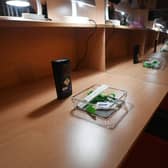 Photo of a drug consumption room. Picture: John Devlin.