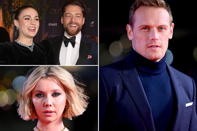 Sam Heughan, Sophie Skelton, Richard Rankin, and Lauren Lyle at the Outlander world premiere in London (Getty Images for Starzpay)