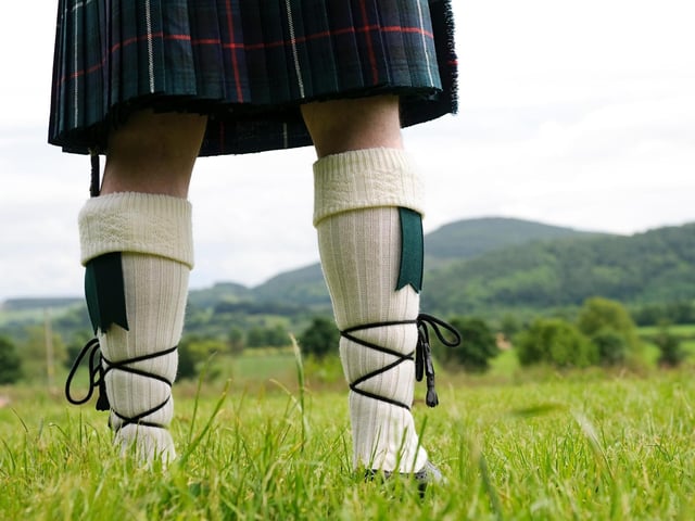 Bravo! You’ve astutely observed the aesthetic similarities between the Scottish kilt and a skirt, you may be the first. However, a kilt and a skirt are not the same thing (even if they look like it!) The word “kilt” is an old Scots word that means “to tuck clothes around the body.”