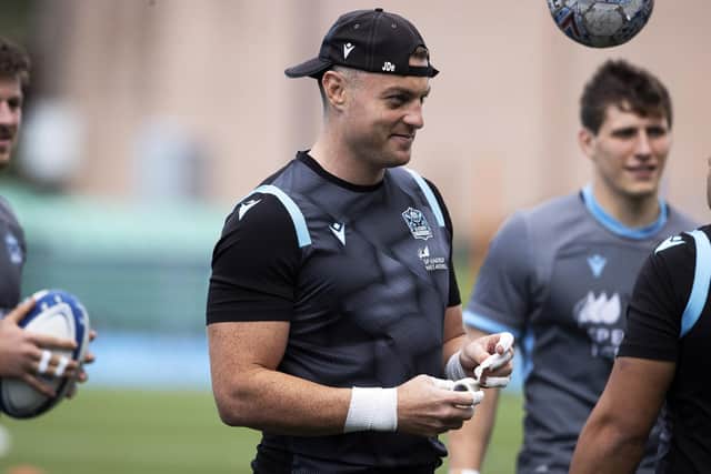 Jack Dempsey during a Glasgow Warriors training session at Scotstoun.  (Photo by Alan Harvey / SNS Group)â€(R)