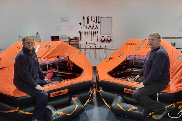 Left to right: Scott Duguid and Andrew Webster at the new MCA approved service station.