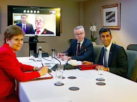 Prime Minister Rishi Sunak met with First Minister of Scotland Nicola Sturgeon, with Michael Gove also present.