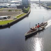 Waverley leaving its berth beside Glasgow Science Centre at the launch of its summer season last May for a cruise down the Clyde to Tighnabruaich. (Photo by John Devlin/The Scotsman)