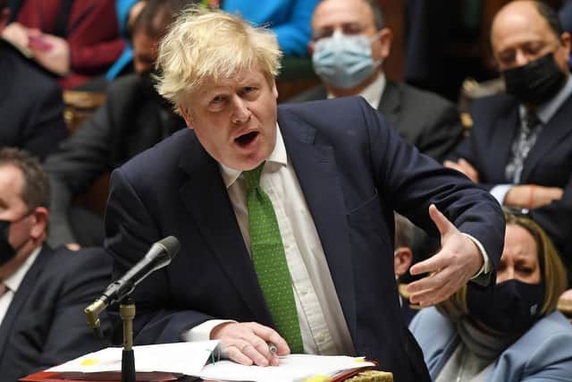 Mr Wragg's comments come the day after Prime Minister's Questions (PMQs), where Boris Johnson faced calls to resign from opposition and backbench MPs. (Photo by JESSICA TAYLOR/AFP via Getty Images)