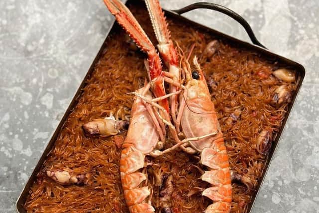 Fiduà with Hebridean langoustine