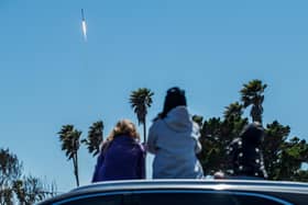 There was a SpaceX Starlink rocket launch every two days in 2023 and other companies and nations are rushing to compete – the number of satellites is doubling every two years, with no sign of stopping. Picture: Max Alexander