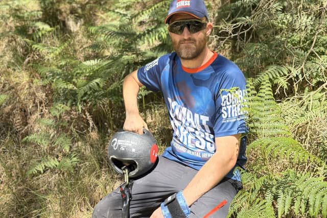 Chris is taking on the 500 mile challenge to highlight the struggles veterans face after leaving the forces.
