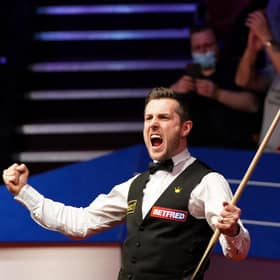 Mark Selby celebrates his victory over Shaun Murphy.
