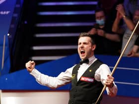 Mark Selby celebrates his victory over Shaun Murphy.
