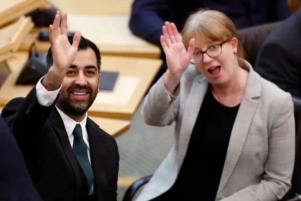 Former first minister Humza Yousaf and Finance Secretary Shona Robison are among the MSPs stepping down at the next Holyrood elections (Picture: Jeff J Mitchell/Getty Images)