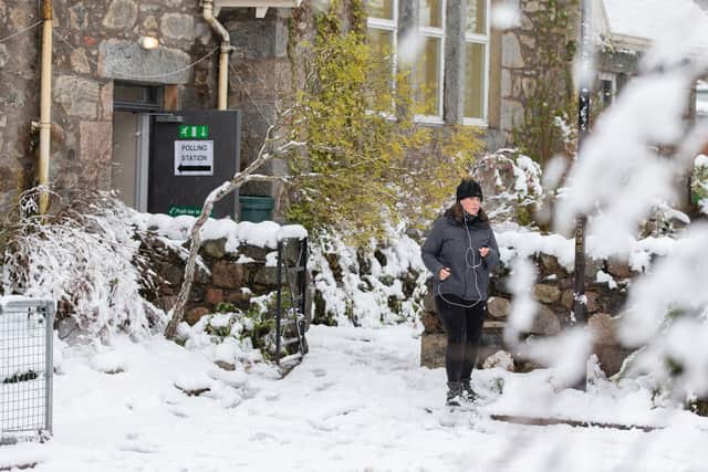 Scots are heading to the polls to elect the next Scottish Government but have unseasonally snowy conditions to contend with. (Picture credit: Paul Campbell/PA Wire)