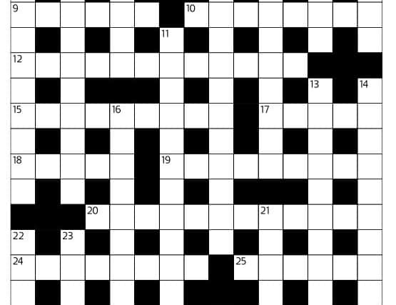 Wednesday's crossword grid