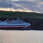 Pentalina aground at St Margaret's Hope on April 29 Picture: RNLI/Longhope RNLI