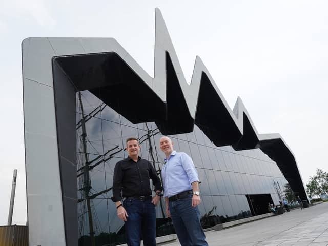 From left: Ross Hamilton of Sustainable Alpha and Andy Campbell of Scottish Space Network. Picture: Stewart Attwood.