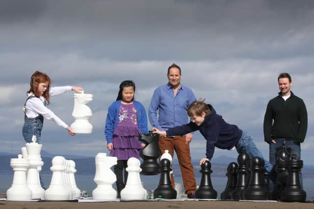 Skyscanner founder Gareth Willams and Andrew Green are tyring to get more people into playing chess in Scotland