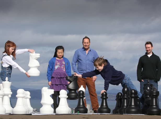 Skyscanner founder Gareth Willams and Andrew Green are tyring to get more people into playing chess in Scotland