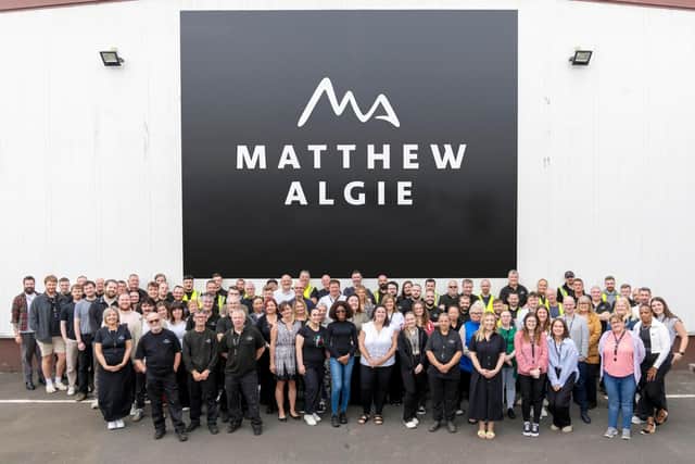 The team pictured at the Lawmoor Road HQ of Glasgow-based Matthew Algie, which celebrated 160 years of trading in 2024.