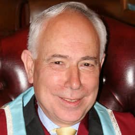 Howard Moody, resplendent in his Royal College of Surgeons gown