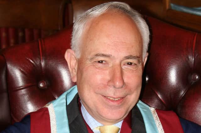 Howard Moody, resplendent in his Royal College of Surgeons gown