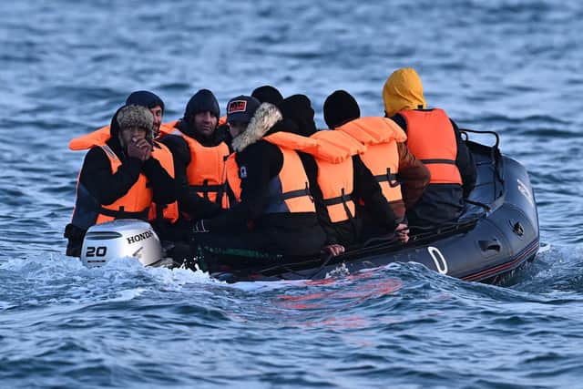 Small-boat crossings of the English Channel are a problem, but are far from the biggest ones facing the UK (Picture: Ben Stansall/AFP via Getty Images)