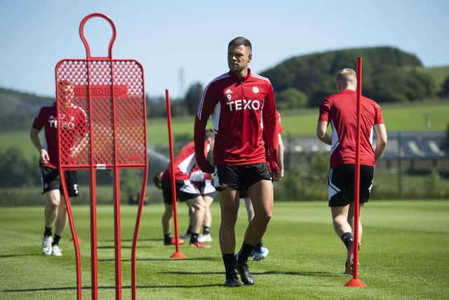 Christian Ramirez has been back training with Aberdeen for pre-season after a 15-goal campaign for the Dons. (Photo by Craig Foy / SNS Group)