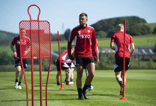 Christian Ramirez has been back training with Aberdeen for pre-season after a 15-goal campaign for the Dons. (Photo by Craig Foy / SNS Group)