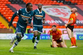 Devante Cole struck late to earn Motherwell a 2-2 draw at Tannadice.