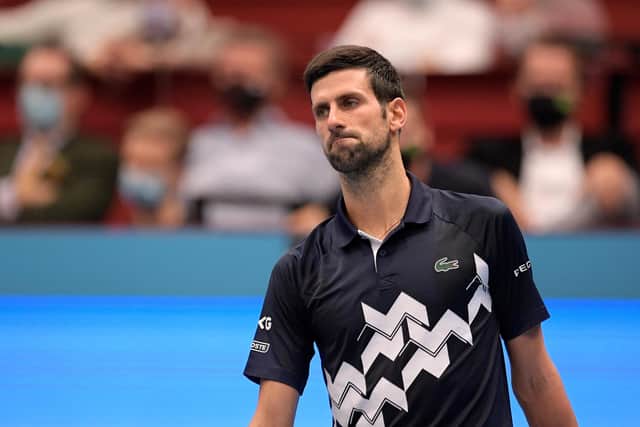 Novak Djokovic has not provided the Australian authorities with evidence of vaccination or medical reasons why he could not be inoculated (Picture: Thomas Kronsteiner/Getty Images)