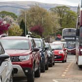 Traffic congestion in Edinburgh on Wednesday. Picture: Lisa Ferguson