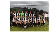 Alistair Grant hands over £300 donation to Charleston Rovers Football Club