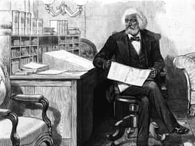American journalist, abolitionist and former slave Frederick Douglass, working at his desk in the late 1870s, was a fan of Robert Burns' poetry (Picture: Hulton Archive/Getty Images)